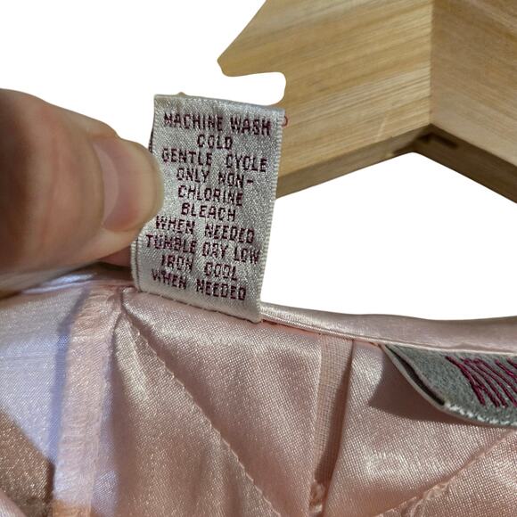 Amanda Smith 14 Blush Pink Satin Blouse [0262] - Picture 7 of 8